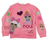 Neónově ružová melírovaná mikina s L.O.L. SURPRISE! Matalan