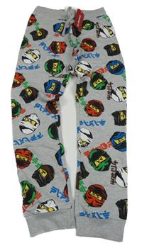 Nové - sivé melírované tepláky s lego NINJAGO LEGO