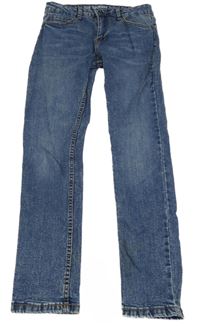 Modré šisované skinny rifle Denim Co.