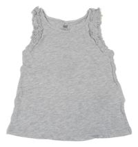 Sivý top s volánikmi H&M