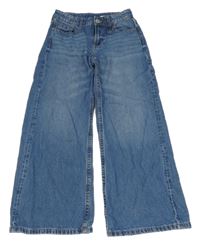 Modré wide leg rifel H&M