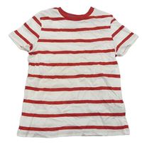 Bielo-červené pruhované tričko M&S