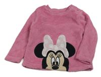 Ružová chlpatá mikina s Minnie Primark