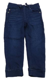 Tmavomodré teplákové cuff rifle Lily & Dan