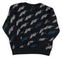 Černá mikina s nápisy Next