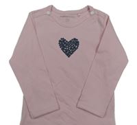 Ružové tričko so srdcem Noppies