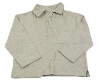 Svetlosivý melírovaný polo sveter H&M