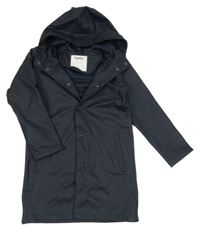 Tmavomodrá nepromokavá parka s kapucňou Lupilu