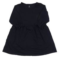 Tmavomodré bavlněné šaty Uniqlo