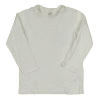 Biele tričko s vreckom H&M