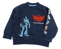 Tmavomodrá mikina s Buzzem Rakeťákem M&S