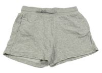 Sivé melírované teplákové kraťasy H&M