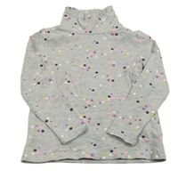 Šedý melírovaný vzorovaný rolák s hvězdami H&M