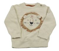 Béžový sveter s lvem C&A
