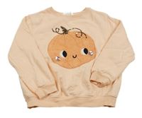 Marhuľová mikina s tekvicou H&M