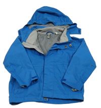 Modrá šušťáková jarná funkčná bunda s kapucňou TOG24