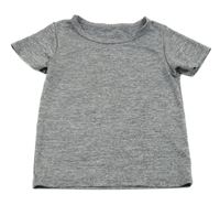 Sivé melírované športové tričko