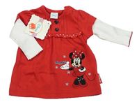 Nové - Červeno-bílá tunika s Minnie Disney