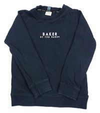 Tmavomodrá mikina s logem Baker