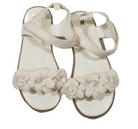 Smetanové sandály s kvetinami H&M vel. 30