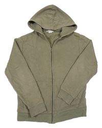 Khaki prepínaci mikina s kapucňou H&M