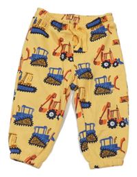 Žlté tepláky s buldozery a bagrami Primark