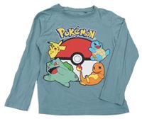 Zelené triko s Pokémony C&A