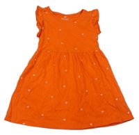 Oranžové šaty s třešněmi H&M