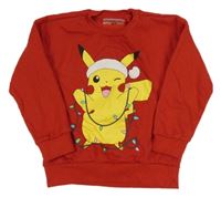 Červená mikina s Pikachu Sinsay