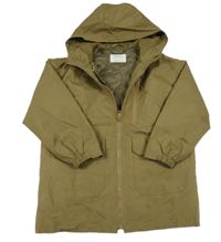 Hnědá šusťáková zateplená bunda s kapsami Zara