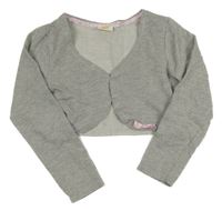 Sivé melírované prepínaci teplákové bolerko kids