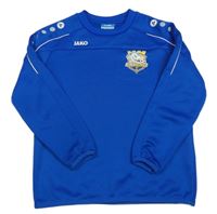 Modrá športová mikina s potlačou jako