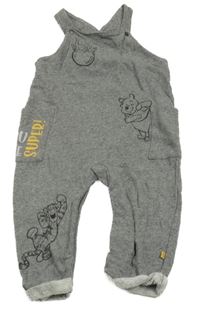 Šedé laclové tepláky s Púem a kamarády Disney