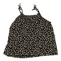 Černo-béžový leopardí crop top H&M