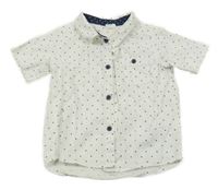 Bílá puntíkatá košile H&M