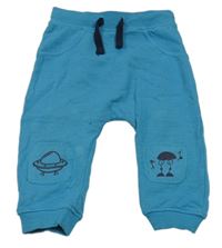 Modré tepláky s obrázky Topomini