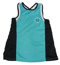 Zeleno-čierny športový top s číslom