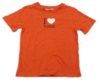 Červené tričko so srdiečkom