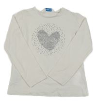 Biele tričko so srdcem Mayoral