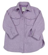 Fialová melírovaná košilová bunda George