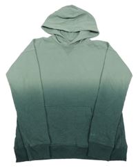 Zelená ombré mikina s kapucí Abercrombie&Fitch