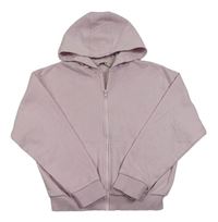 Svetloružová prepínaci crop mikina s kapucňou George