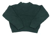 Tmavozelený sveter H&M