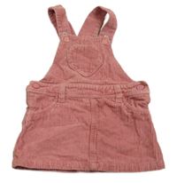 Ružové menšestrové na traké šaty so srdcem