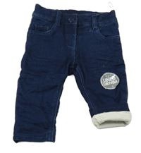 Nové - Tmavomodré podšité rifle C&A