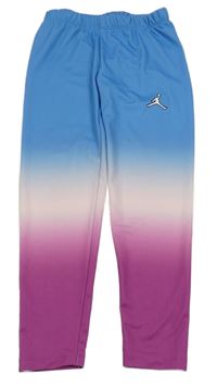 Modro-bílo-fialové sportovní ombré legíny Jordan Air