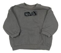 Antracitová mikina s mašlou H&M