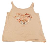 Oranžový top so srdcem C&A