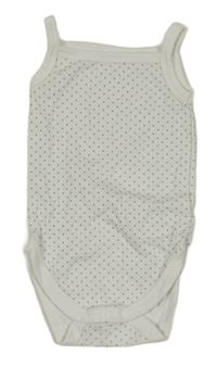 Bielo-zelené bodkovaná é body