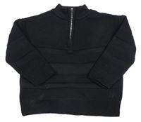 Čierna mikina s pruhmi River Island